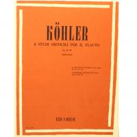 Kohler 8 Studi difficili per il flauto Op. 33 III (Fabbriciani) - Ricordi_1