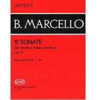 B. Marcello 12 SONATE per flauto e basso continuo Op. 2 Parte prima (No. 1-6) - Editio Musica Budapest