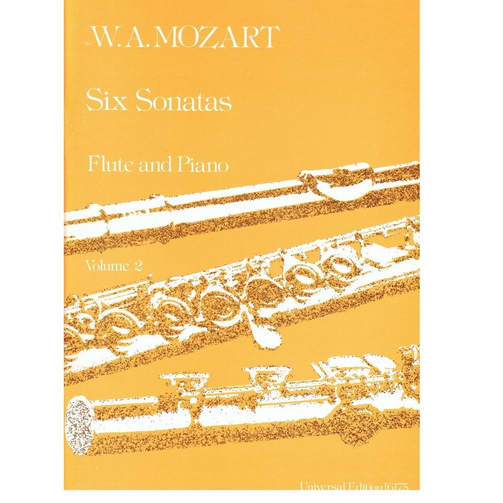Mozart Six Sonatas Flute and Piano Volume 2 - Universal Edition 16175
