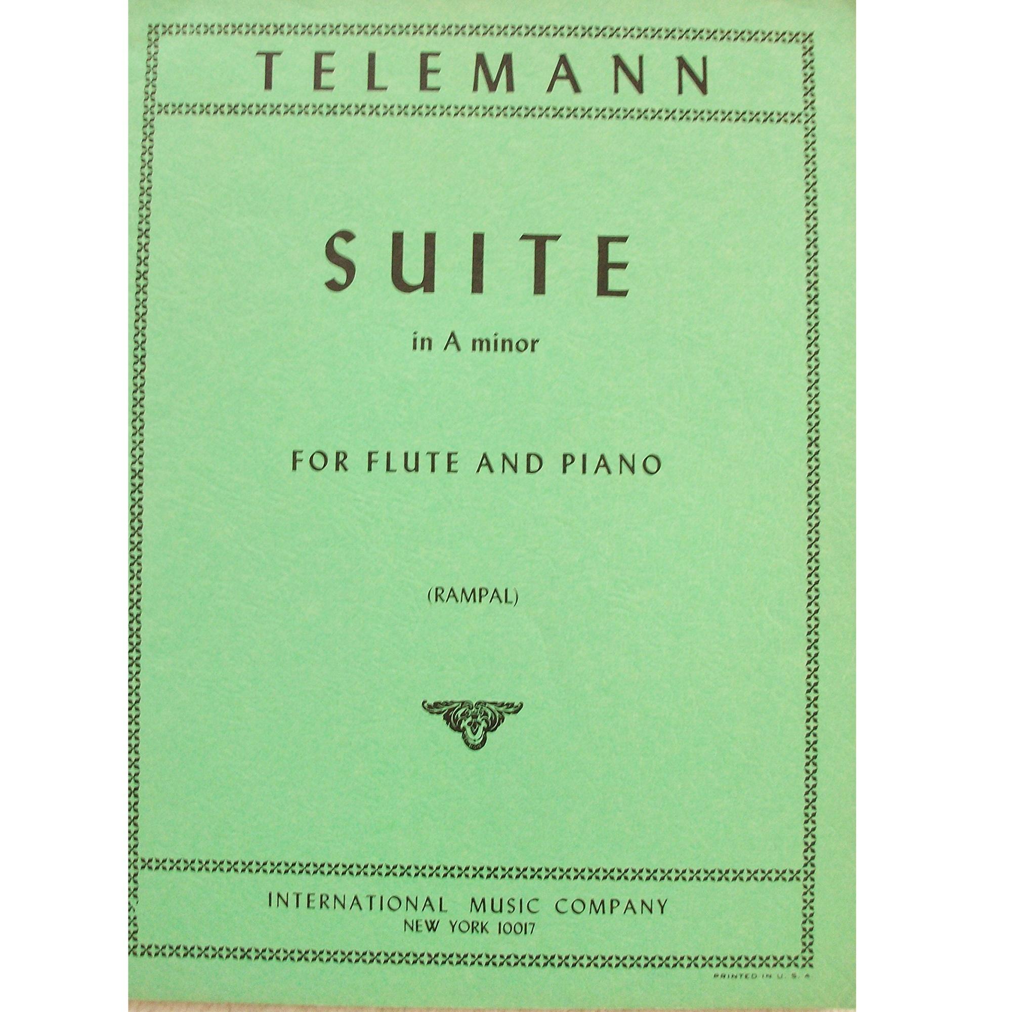 Telemann Suite in A minor for Flute and Piano (Rampal) - International Music Company