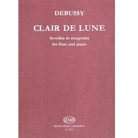 Debussy Clair de Lune for flute and piano - Editio Musica Budapest 