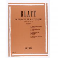 Blatt 24 Esercizi di meccanismo per clarinetto (Giampieri) - Ricordi