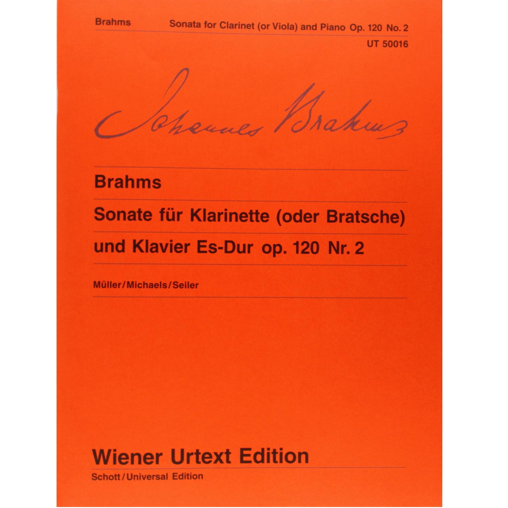 Brahms Sonata for Clarinet and Piano Op. 120 No. 2 - Wiener Urtext Edition