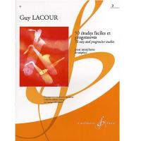 Guy LACOUR 50 Ã©tudes faciles et progressives pour saxophone 2 - Gerard Billaudot