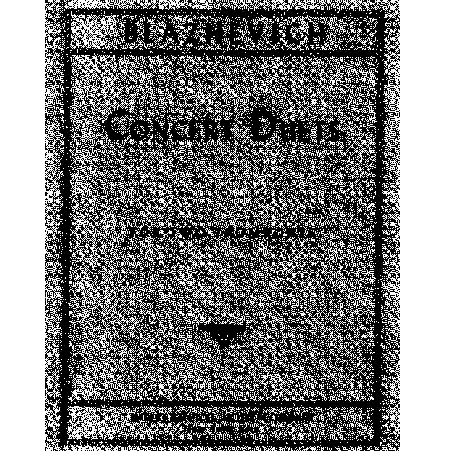 Blazhevich Concert Duets - International Music Company