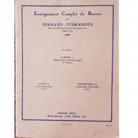 Enseignement Complet du Basson par Fernand Oubradous 1Â° Cahier Scales and Daily Exercises 1st part - Alphonse Leduc