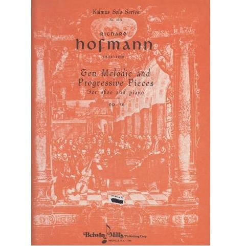 Richard Hofmann Ten melodie and Progressive Pieces for Oboe and Piano op. 58 - Belwin Mills 