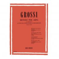Grossi Metodo per Arpa, 65 Piccoli studi facili e progressivi di Ettore Pozzoli - Ricordi