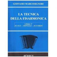 Gervasio Marcosignori LA TECNICA DELLA FISARMONICA Volume 1Â° SCALE - ARPEGGI - ACCORDI - BÃ¨rben