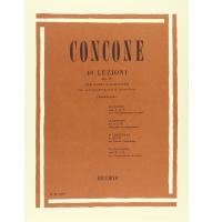 Concone 40 Lezioni Op. 17 Per Basso o Baritono (Vannuccini) - Ricordi 