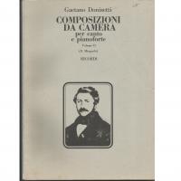 Gaetano Donizetti COMPOSIZIONI DA CAMERA per canto e pianoforte Volume II - Ricordi_1