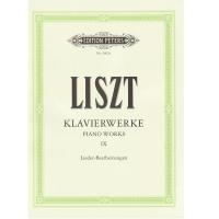Liszt Klavierwerke Band IX Lieder=Bearbeitungen - Edition Peters 