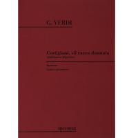 Verdi Cortigiani, vil razza dannata per canto e pianoforte (Baritono) - Ricordi