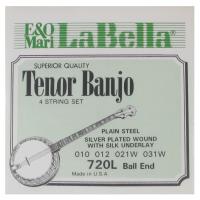 Muta di corde La Bella Tenor Banjo 4 String Set 720L Ball End