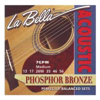 La Bella 7GPM Medium Phosphor Bronze Muta di corde per chitarra acustica_1