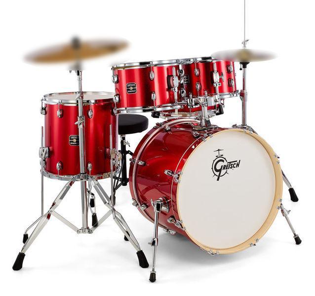 Gretsch drum Set Energy Red - Hardware originale incluso - SENZA PIATTI  PRONTA CONSEGNA SPEDITA GRATIS