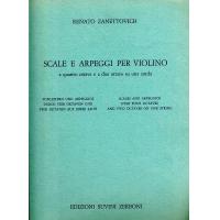 Zanettovich Scale e Arpeggi per Violino a quattro ottave e a due ottave su una corda - Edizioni Suvini Zerboni 