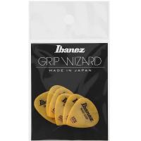 Plettri Ibanez PPA16HCG-YE Grip Wizard Sand Grip Heavy Polyacetal Confezione da 6 pezzi_1