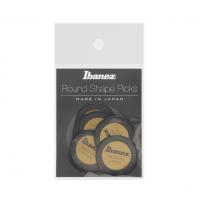 Plettri Ibanez PPA1M-BK Round Shape Picks Medium Polyacetal Confezione da 6 pezzi