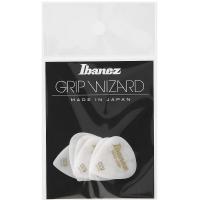 Plettri Ibanez PPA16HCG-WH Grip Wizard Sand Grip Heavy Polyacetal Confezione da 6 pezzi_1