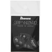 Plettri Ibanez PPA16MCG-BK Grip Wizard Sand Grip Medium Polyacetal Confezione da 6 pezzi_1