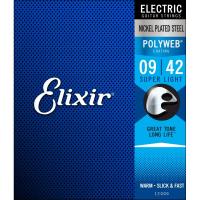 Elixir Polyweb 12000 (09-42) Polyweb Muta corde per chitarra elettrica