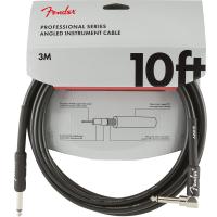 Fender Professional Series Instrument Cable 10' Black Straight-Angle Cavo 3m CONSEGNATO A DOMICILIO IN 1-2 GIORNI_1