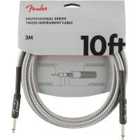 Fender Professional Series Instrument Cable 10' White Tweed Straight-Straight Cavo 3m CONSEGNATO A DOMICILIO IN 1-2 GIORNI