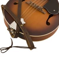 Fender Paramount Mandolin Leather Strap Brown Tracolla per Mandolino_4
