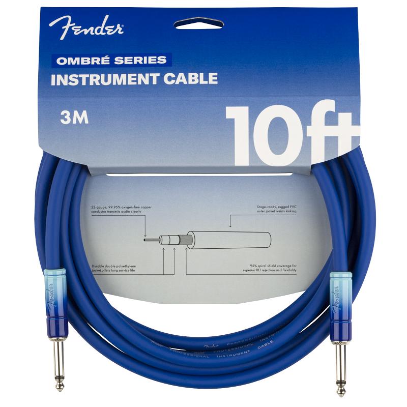 Fender OmbrÃ¨ Instrument Cable 10' BLB Belair Blue Cavo 3m