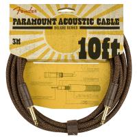 Fender Paramount 10' Acoustic Instrument Cable Brown Cavo 3m_1