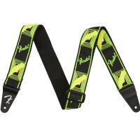 Fender Neon Monogrammed Strap Green/Yellow Tracolla_1