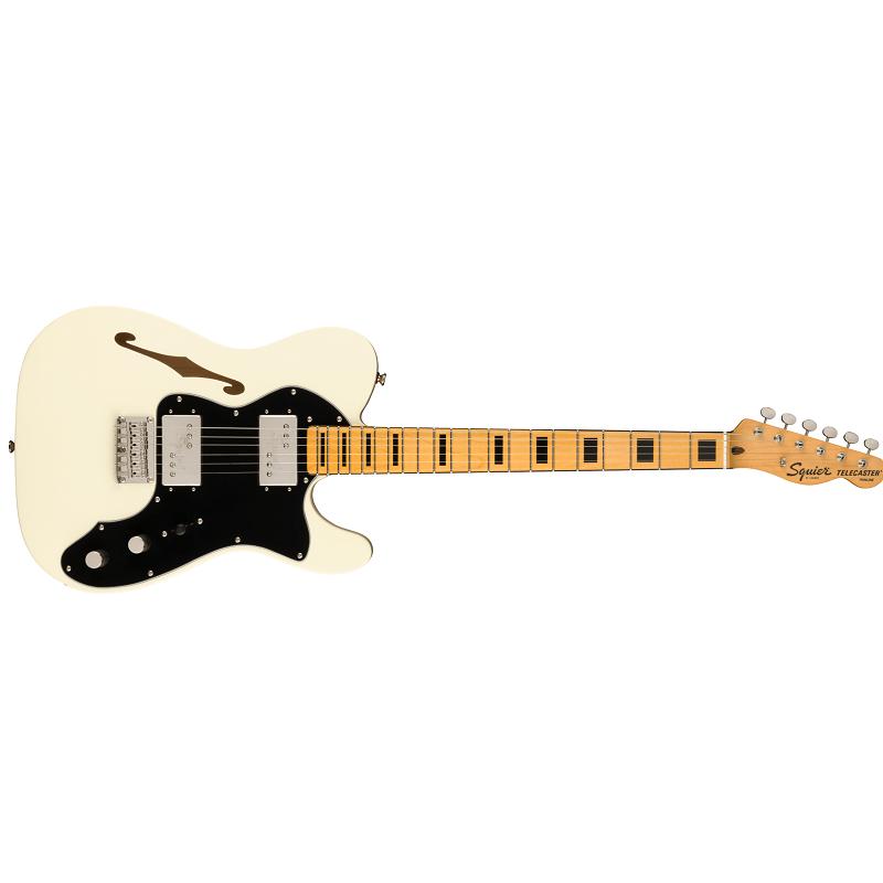 Fender Squier Classic Vibe Telecaster 70s Thinline MN OWT Olympic White Chitarra Elettrica
