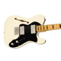 Fender Squier Classic Vibe Telecaster 70s Thinline MN OWT Olympic White Chitarra Elettrica_4