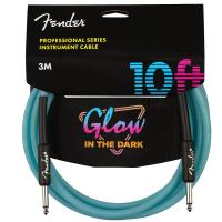 Fender Professional Glow In The Dark Cable 10' Blue Cavo 3m_1