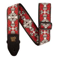 Ernie Ball 4695 Red Trellis Jacquard Strap Tracolla_1