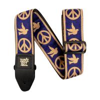 Ernie Ball 4699 Blue and Beige Peace Love Dove Jacquard Strap Tracolla