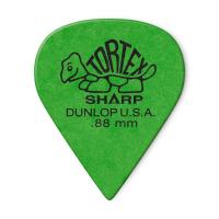 Dunlop 412P.88 Plettro Tortex Sharp Green 0.88mm