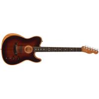 Fender American Acoustasonic Telecaster BRBST MAH EB All-Mahogany Bourbon Burst MADE IN USA Chitarra NUOVO ARRIVO_1