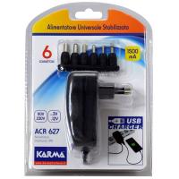 Karma ACR 627 Alimentatore universale stabilizzato 18W 1500mA con USB_1