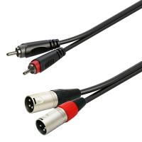 Soundsation GL-2RCA2XM3 Cavo Adattatore Sbilanciato 2XRCA Maschio - 2XXLR Maschio / 3MT_1