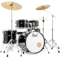 Pearl Roadshow RS525SBC/C31 Black Batteria Acustica con 3 Piatti Sabian e Hardware_1