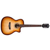 Guild OM-260CE Deluxe Burl EB Edge Burst Chitarra Acustica Elettrificata NUOVO ARRIVO _1